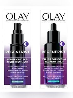 Olay Regenerist Night Serum & Night Resurfacing Treatment New